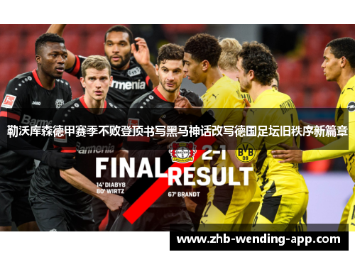 勒沃库森德甲赛季不败登顶书写黑马神话改写德国足坛旧秩序新篇章